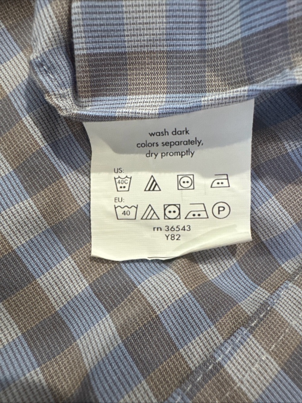 Michael Kors Men's Regular Fit Airsoft Stretch Dress Shirt Size 17.5, 34/35 - Picture 6 of 9